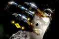 An asteroid mining ship with hydrogen thrusters