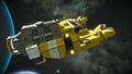 A typical asteroid mining ship with drills