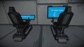 Flight Seat (small screen) versus Control Station (large screen)